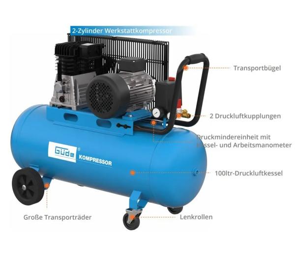 Güde Kompressor 580/10/100 H/ 400V 50147